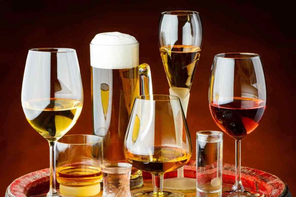 Wine glass and beer glass, Heartfelt glass